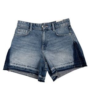 Zara Faded Blue Jean Shorts